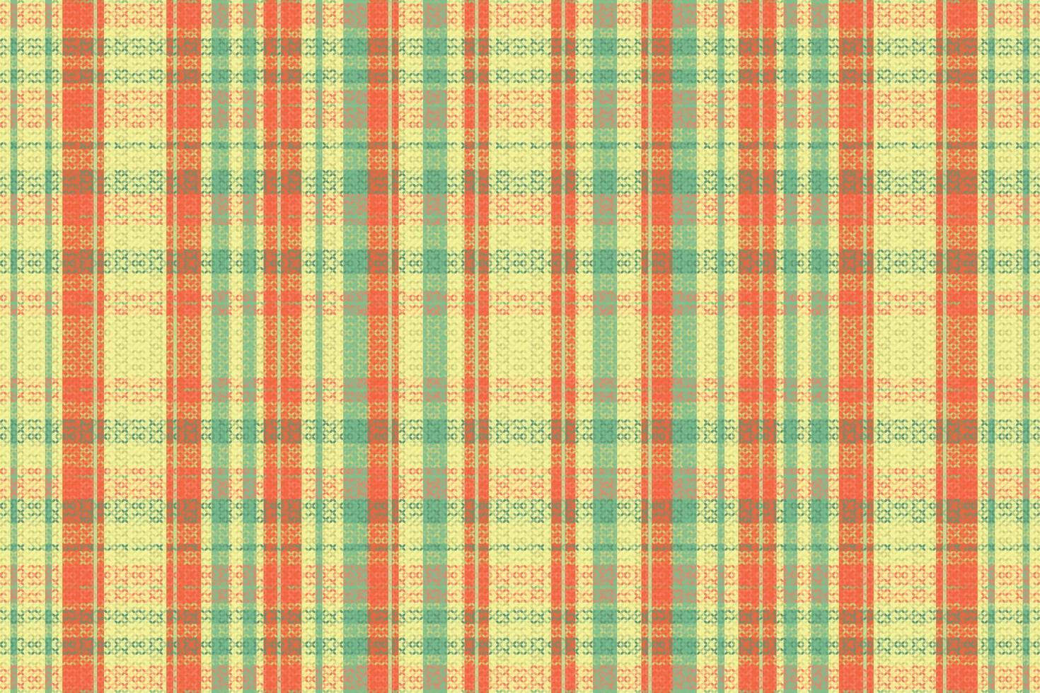 tartan geruit patroon met textuur en zomerkleur. vector