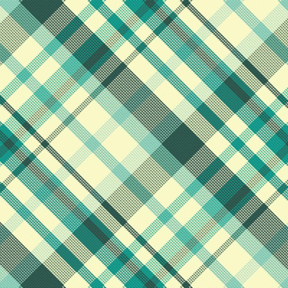 tartan geruit patroon met textuur en zomerkleur. vector