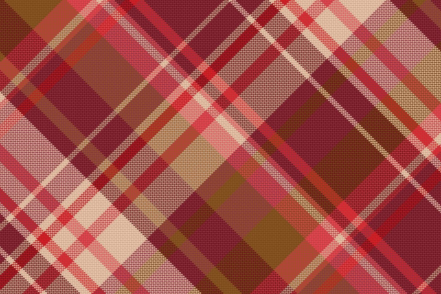 tartan geruite patroon achtergrond met valentijn s kleur. vector