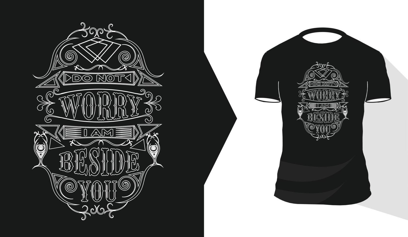 kalligrafie typografie motiverende citaat voor t-shirt ontwerpsjabloon vector