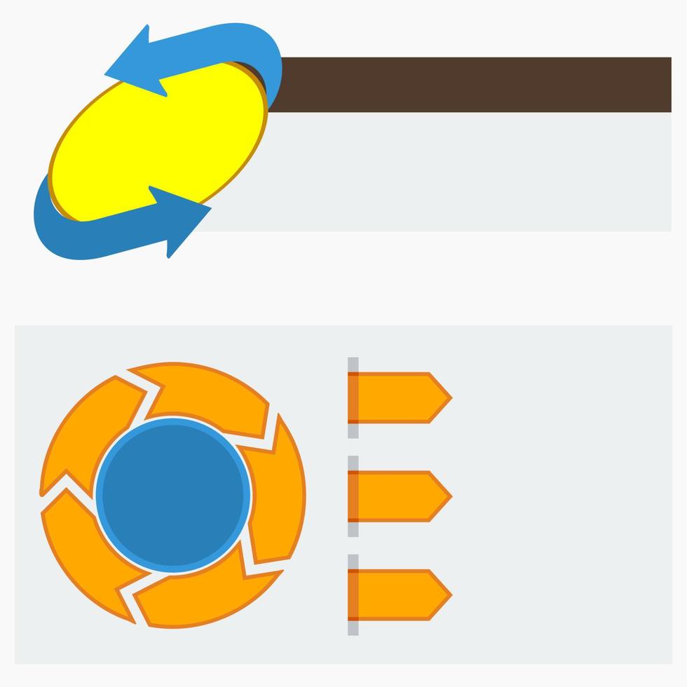 bewerkbare vector van twee verschillende stijlen infographic sjablonen voor banner of datavisualisatie