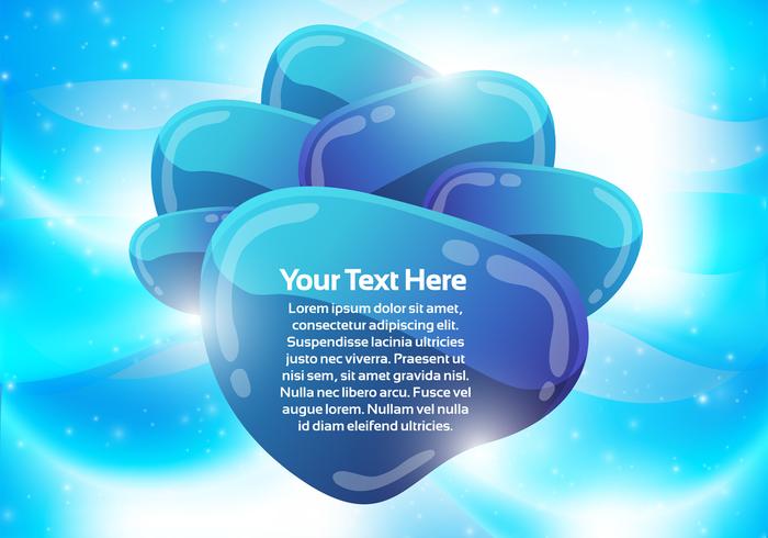 Blue Abstract Bubble Background Vector