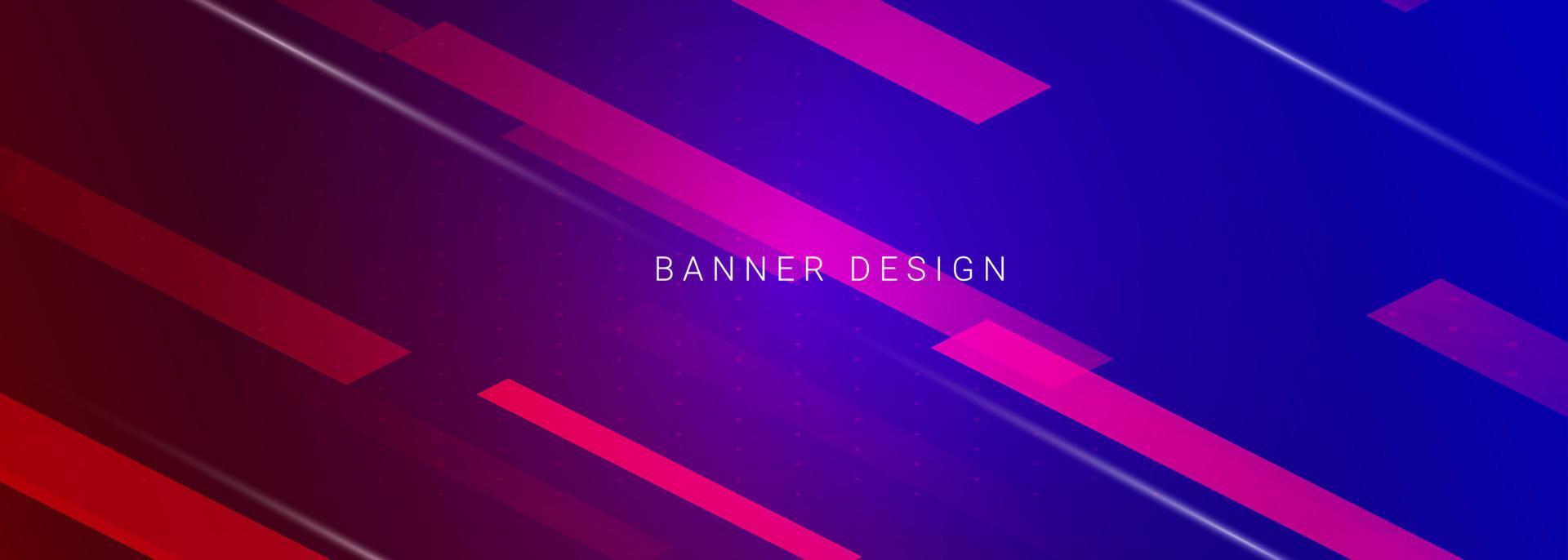 abstract geometrisch ontwerp kleurrijk patroon sjabloon banner ontwerp vector