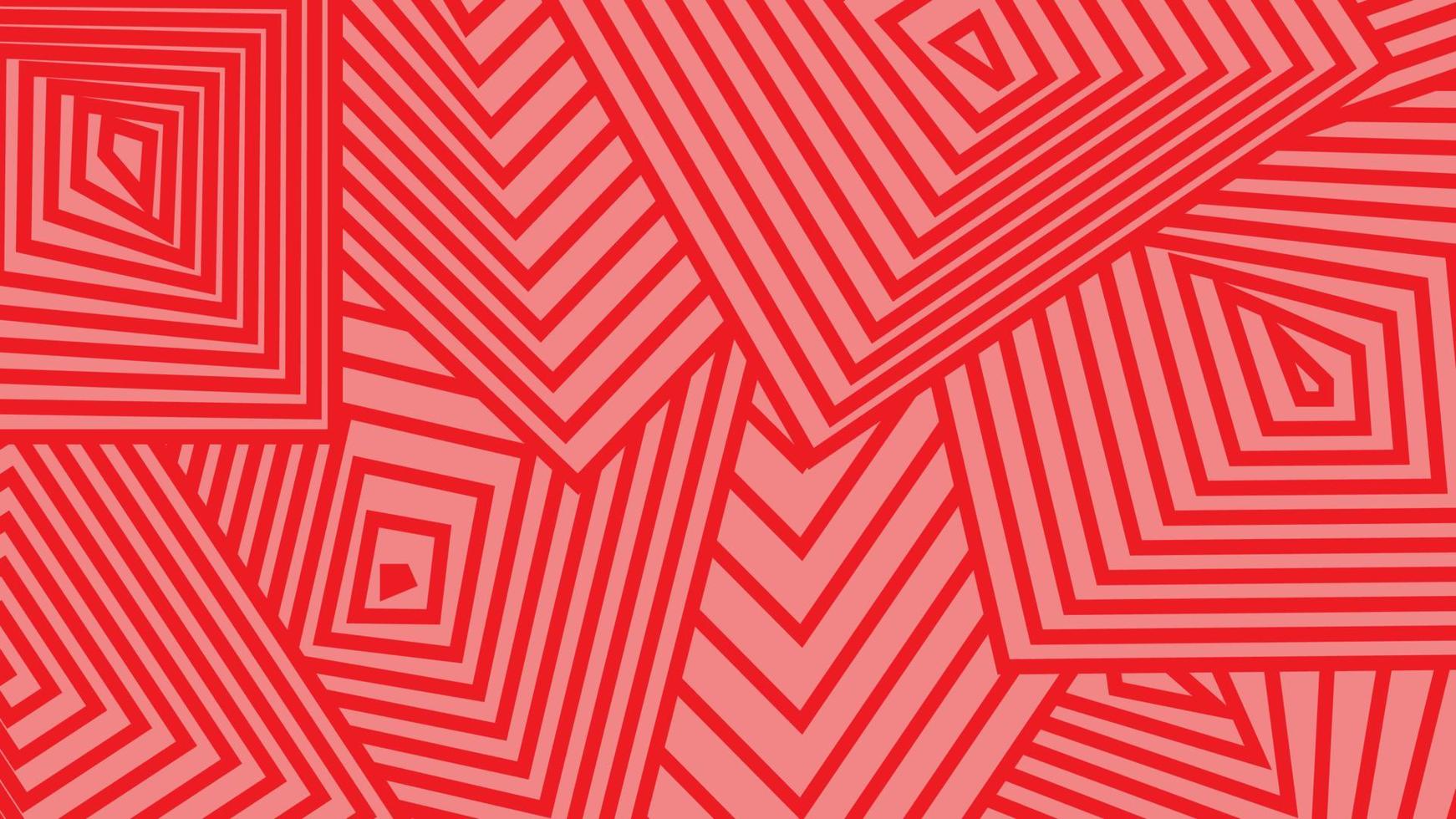 moderne abstracte geometrische lijnen patroon rode kleur vector background