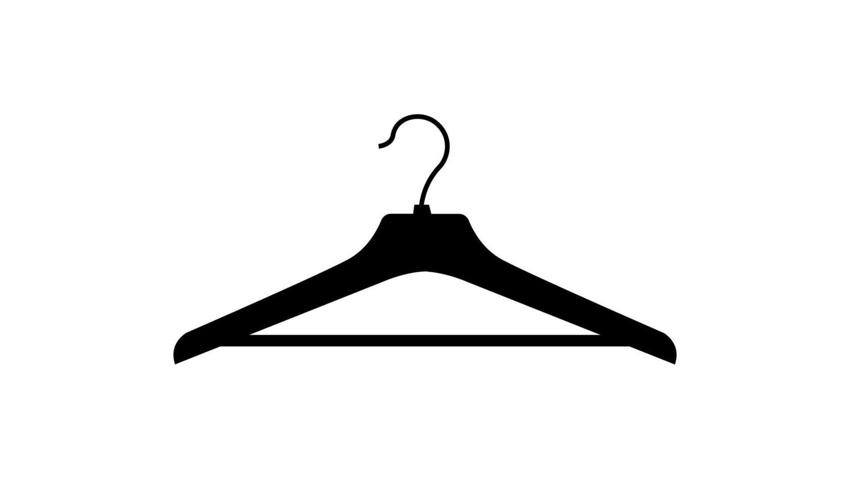 hanger voor kleding vector pictogram illustratie
