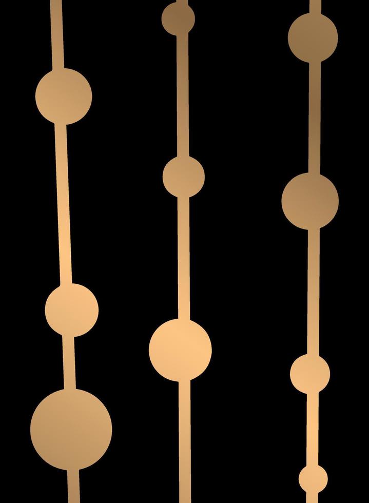 zwarte achtergrond met lijnen en cirkels vector