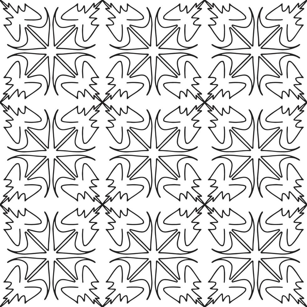naadloze abstracte geometrische hand getekende patroon. vector