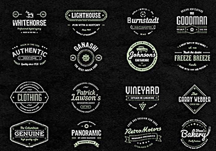 Business badge vector pack