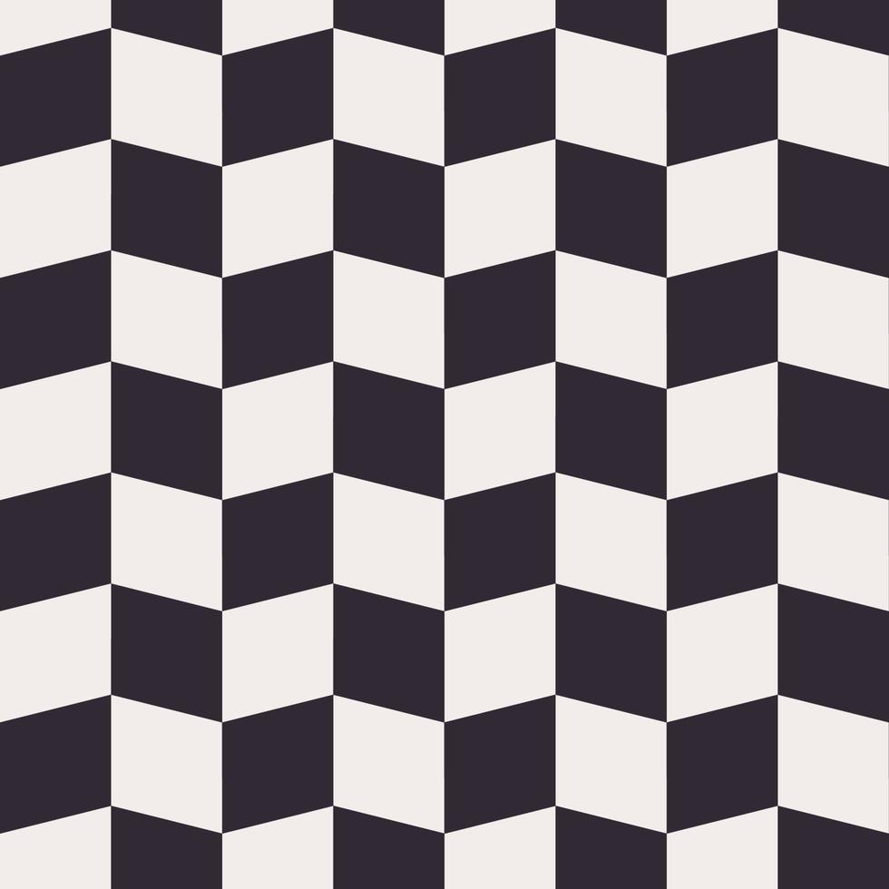 abstracte dimensionale geometrische vierkante vorm zwart-witte kleur geruit patroon naadloze achtergrond. gebruik voor stof, textiel, interieurdecoratie-elementen, stoffering, verpakking. vector