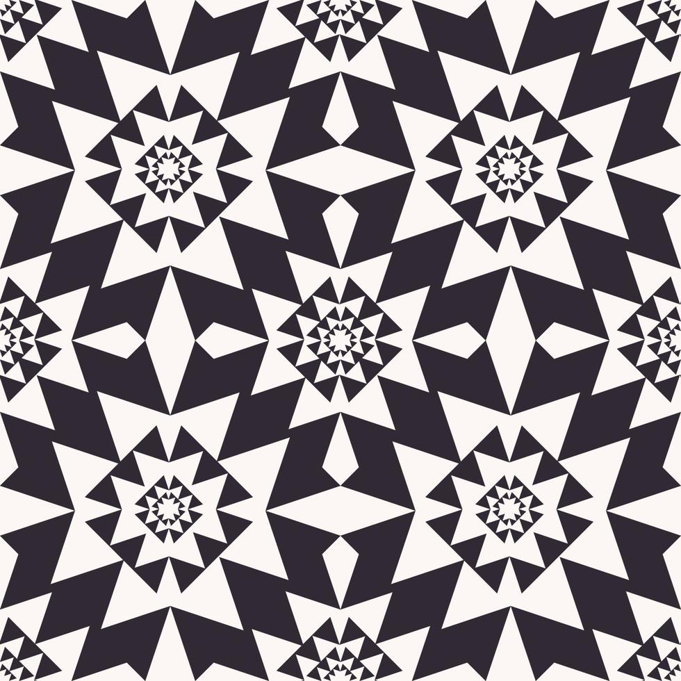zwart-wit kleur Afrikaanse islamitische geometrische patroon naadloze achtergrond. gebruik voor stof, textiel, interieurdecoratie-elementen, stoffering, verpakking. vector