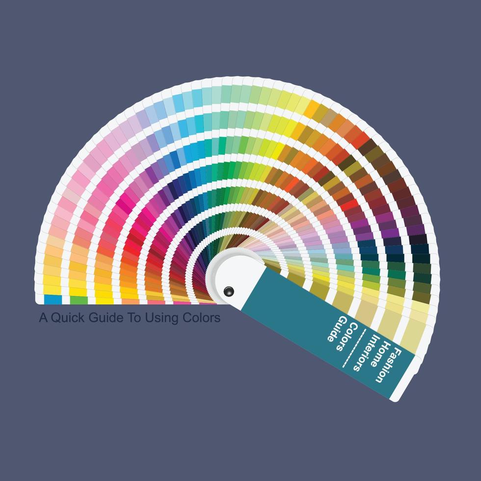 illustratie van geopende rgb-kleurenpaletgids voor grafisch en webdesign vector