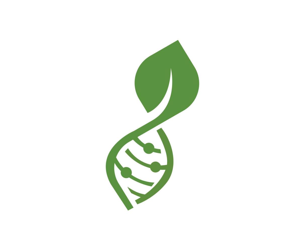 abstracte biotechnologie water blad dna drop logo ontwerp. groene energie, geneeskunde, wetenschap, technologie, laboratorium, elektronica logo vector pictogram. - vector