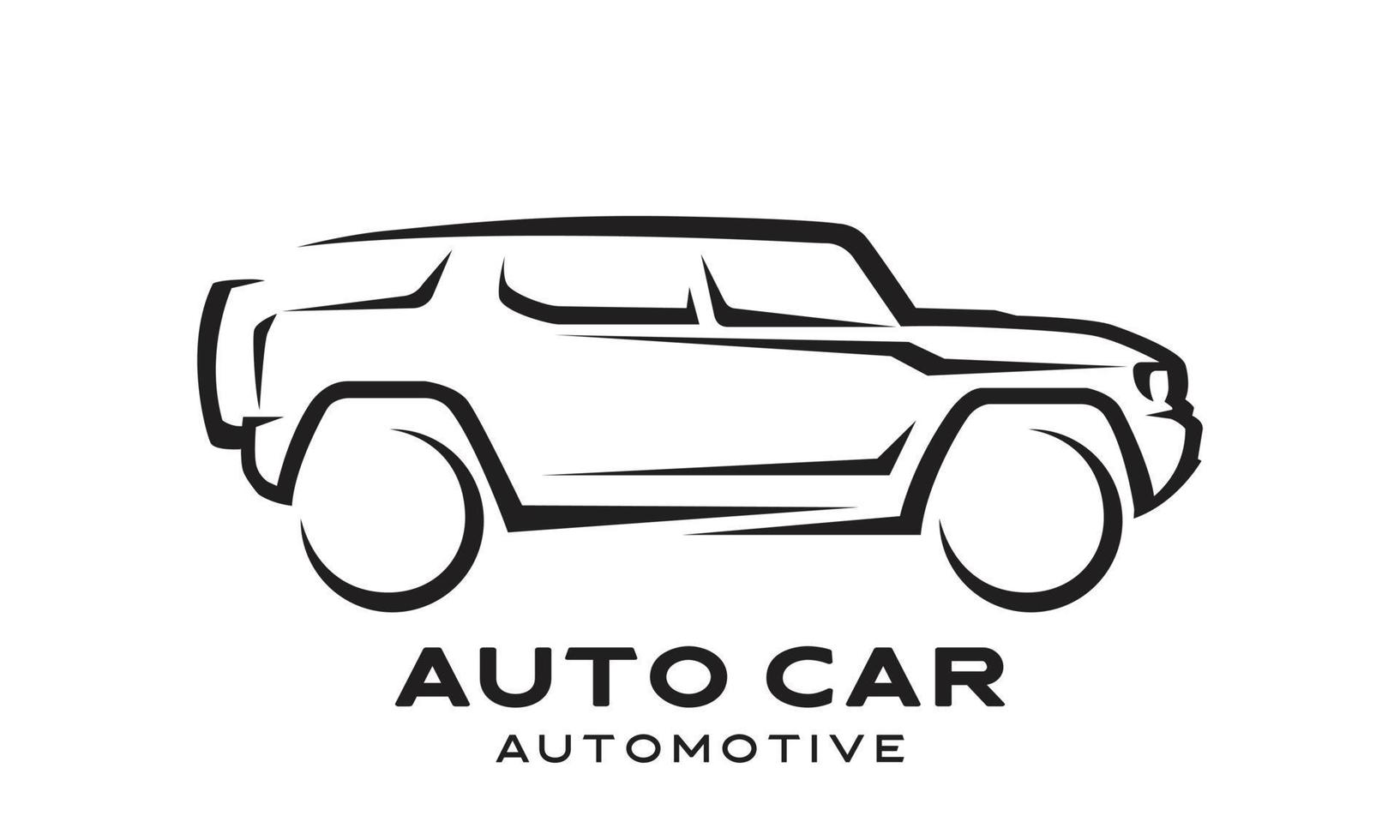 auto logo abstracte lijnen vector. vector illustratie