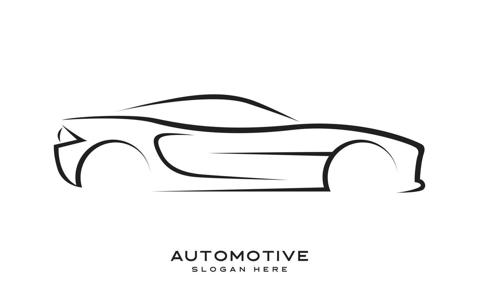 auto logo abstracte lijnen vector. vector illustratie