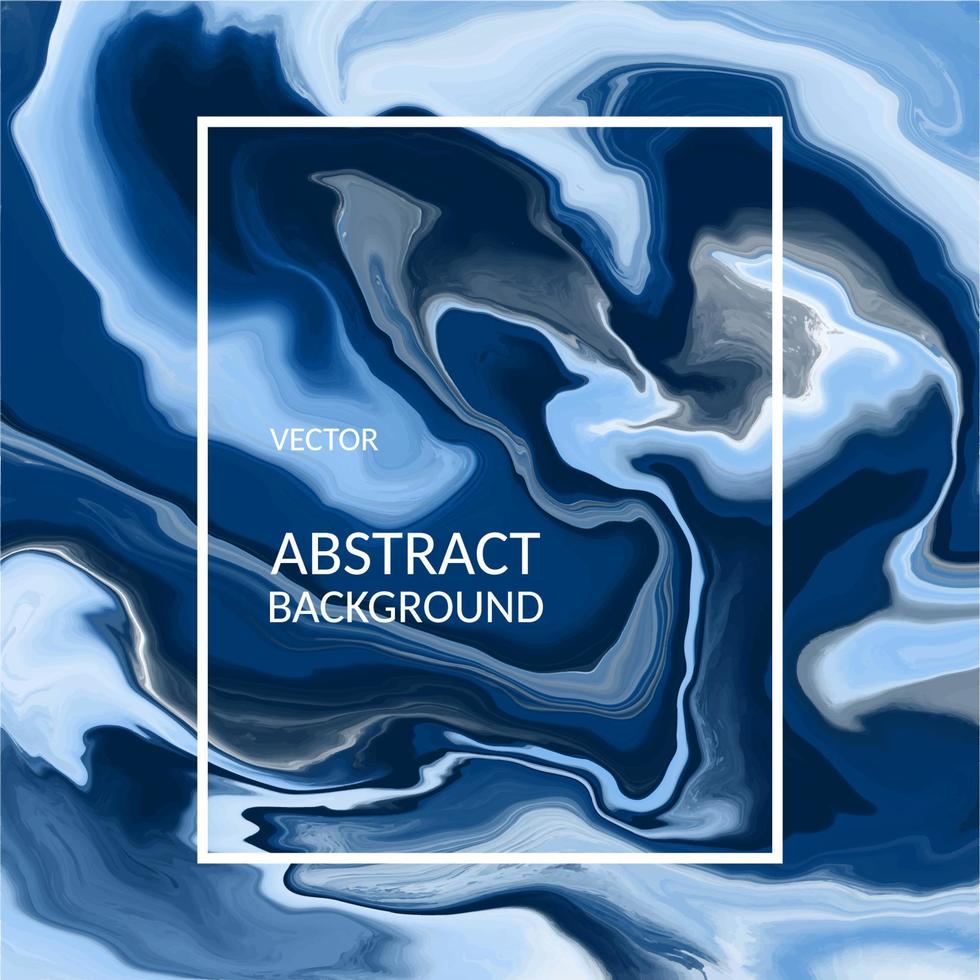 abstracte marmeren textuur blauwe kleur, vloeiende ontwerp achtergronden abstracte acryl kunstwerk textuur vector