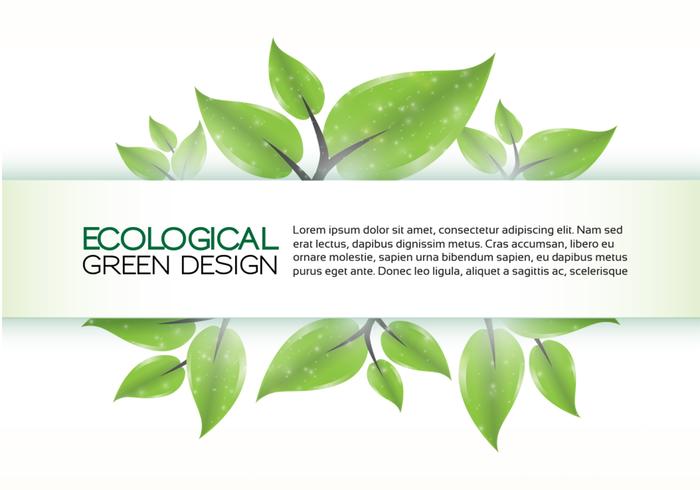 Groene Eco Banner Achtergrond Vector