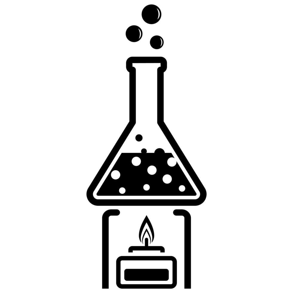 wetenschappelijk laboratorium apparatuur icoon. vector