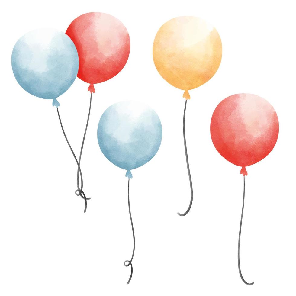 aquarel ballon. vector illustratie