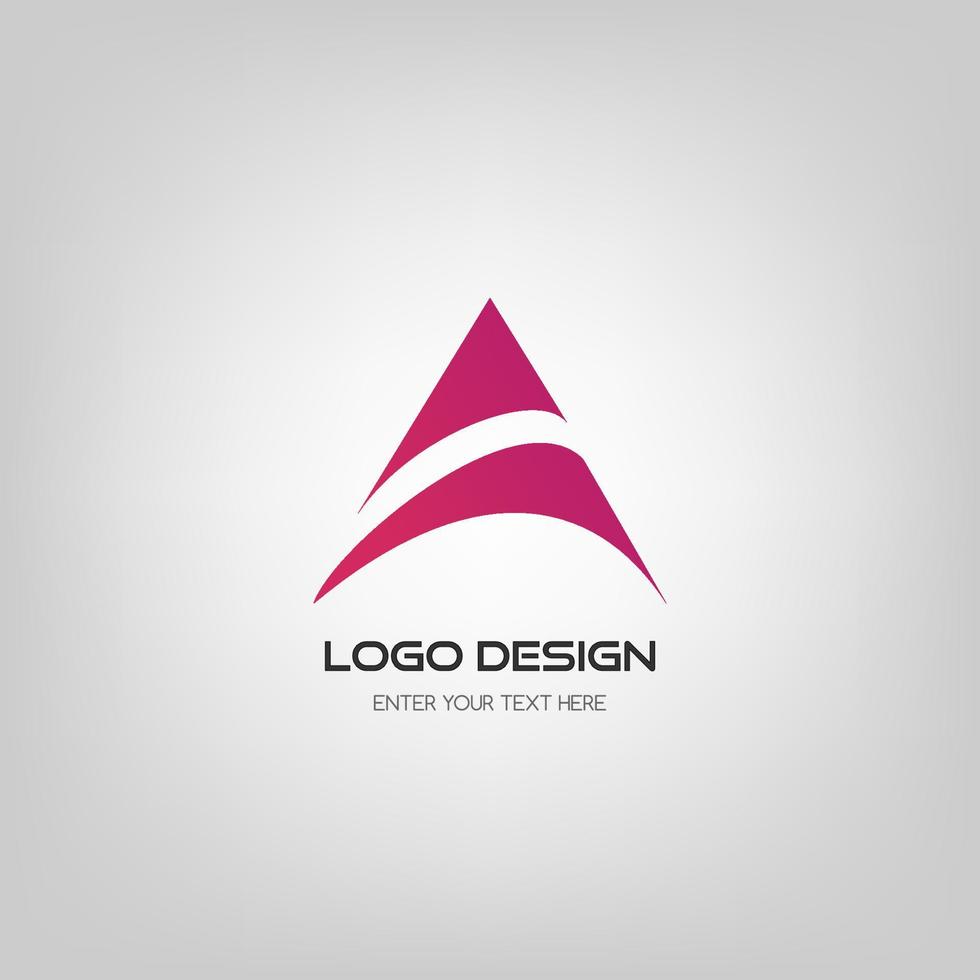 abstracte logo brief een ontwerp. vector