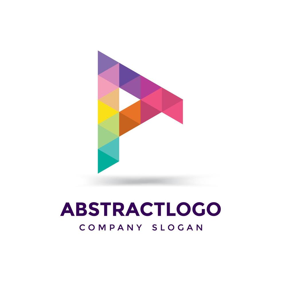 een brief kleurrijke logo pictogram monogram vector ontwerpsjabloon.