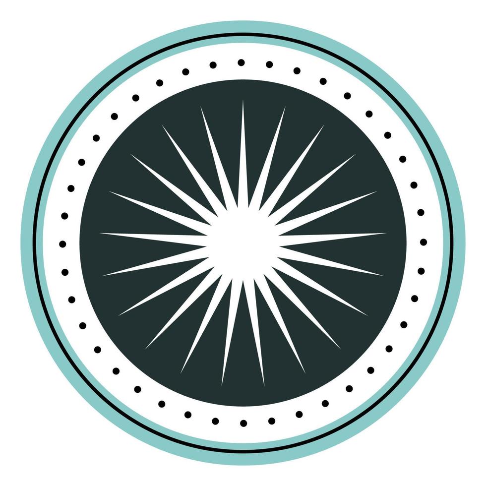 ronde cirkel logo grafisch symbool. ronde abstracte minimalistische vorm patroon voor t-shirt print, behang decoratie, logo. vector