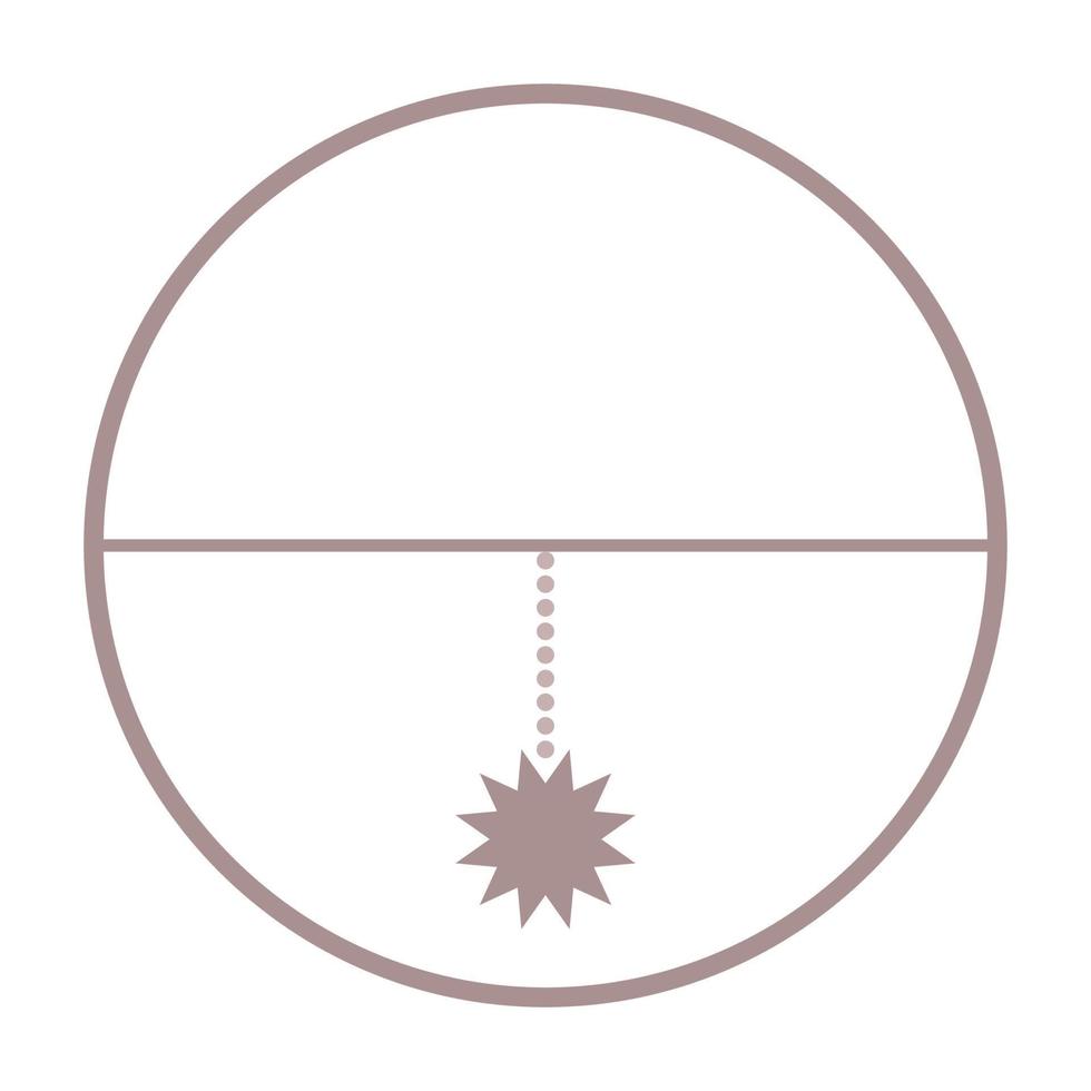 minimalistisch boho grafisch symboolpictogram. eenvoudig boho minimalistisch silhouet decoratie icoon element voor t-shirt of poster print vector