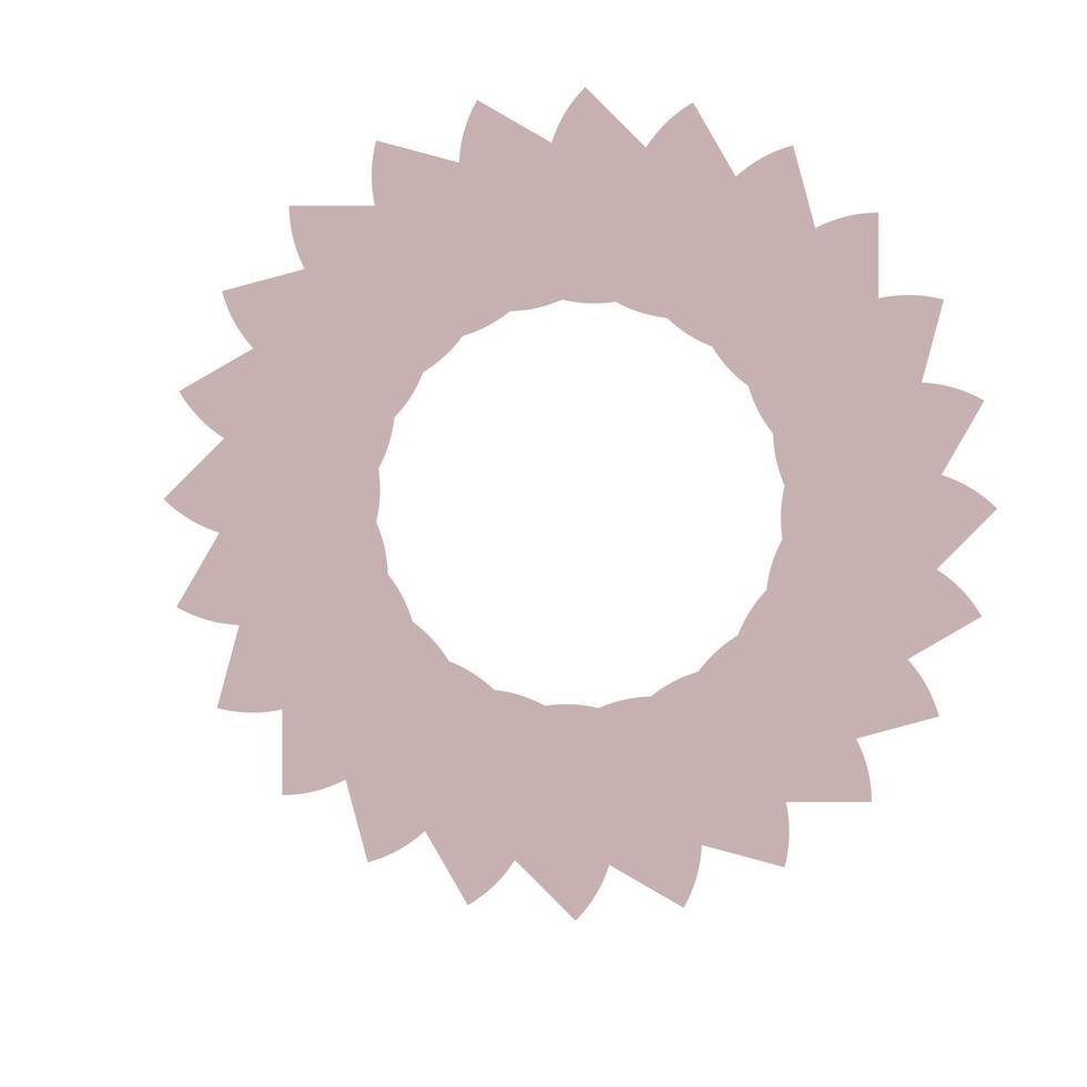 minimalistisch boho grafisch symboolpictogram. eenvoudig boho minimalistisch silhouet decoratie icoon element voor t-shirt of poster print vector