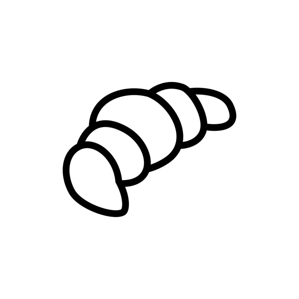 illustratie vectorafbeelding van croissant icon vector