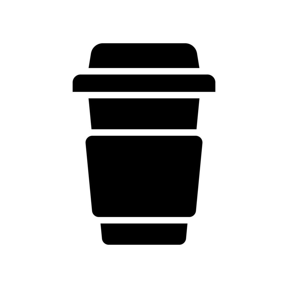 illustratie vectorafbeelding van koffie papier beker icon vector