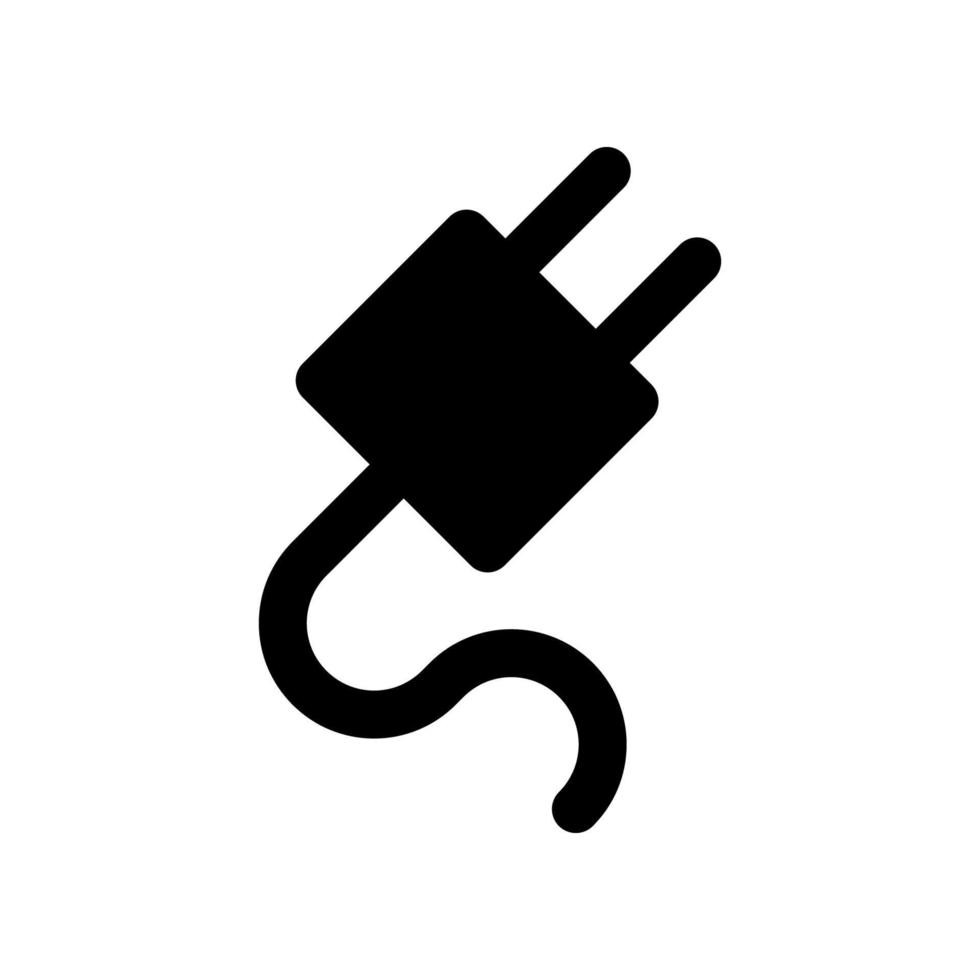 illustratie vectorafbeelding van plug in icon vector