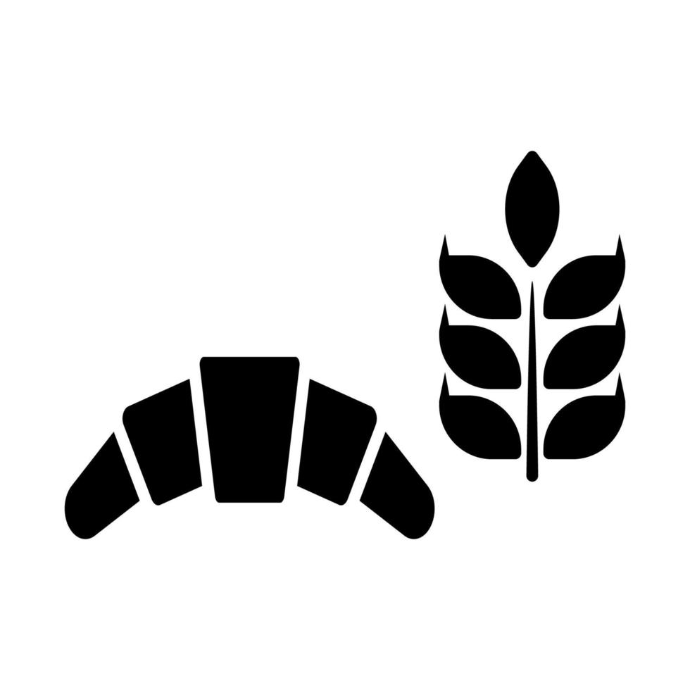 illustratie vectorafbeelding van croissant icon vector