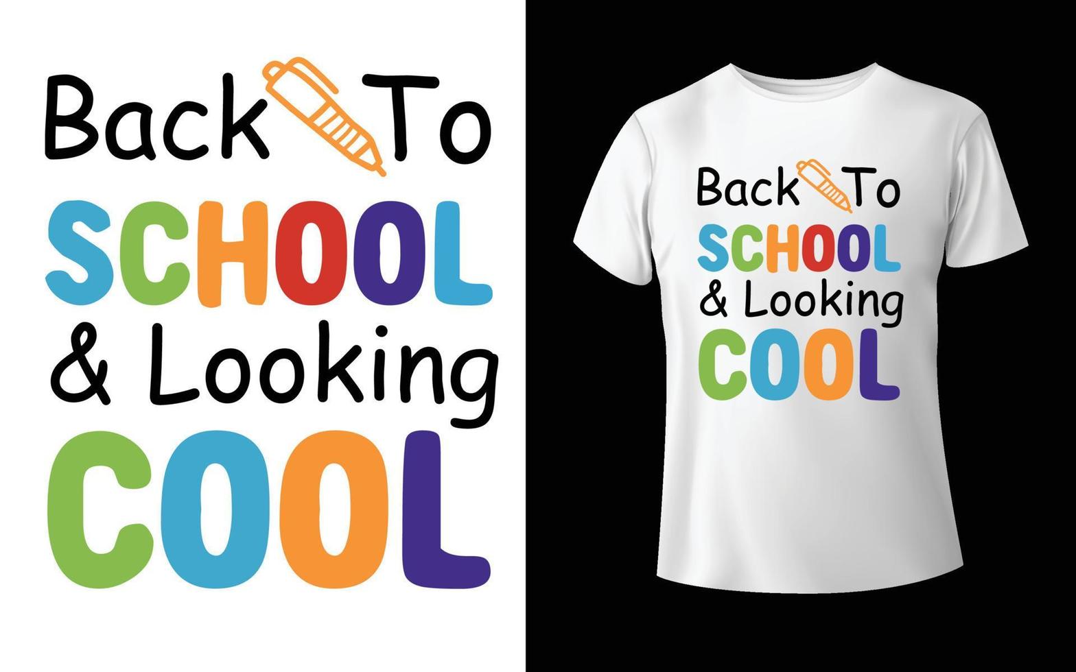 welkom terug op school t-shirt ontwerp school vector t-shirt