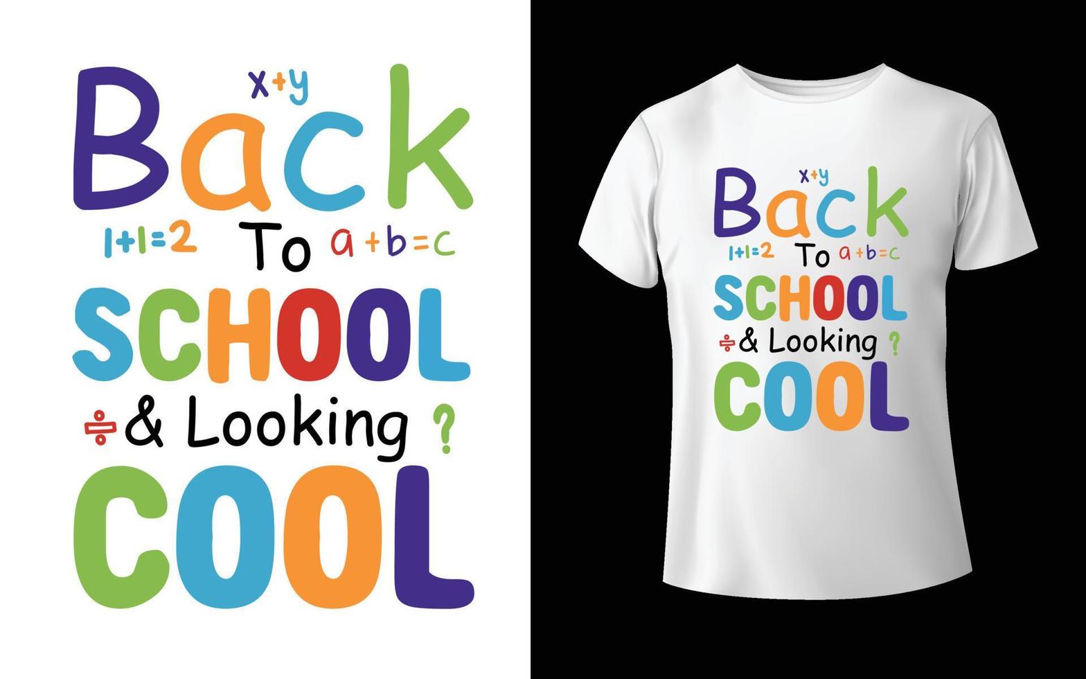 welkom terug op school t-shirt ontwerp school vector t-shirt