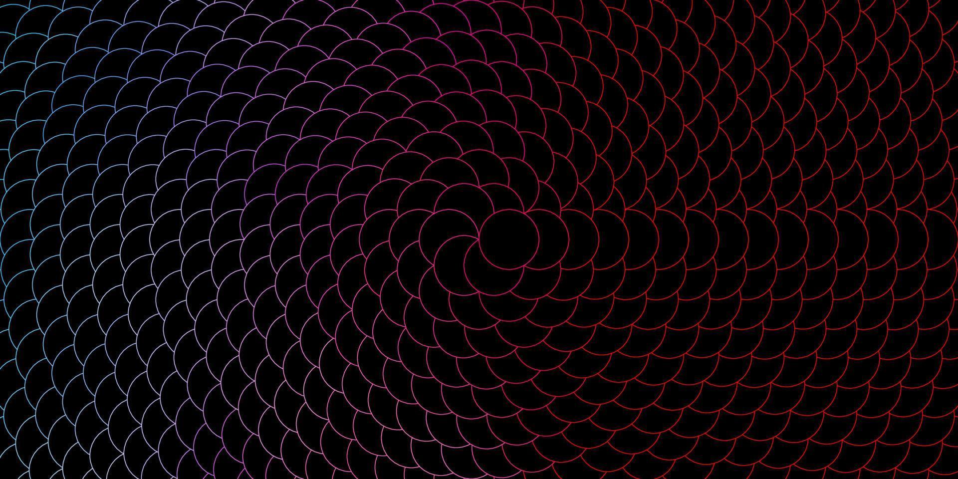 donkerblauwe, rode vectorlay-out met cirkels. vector