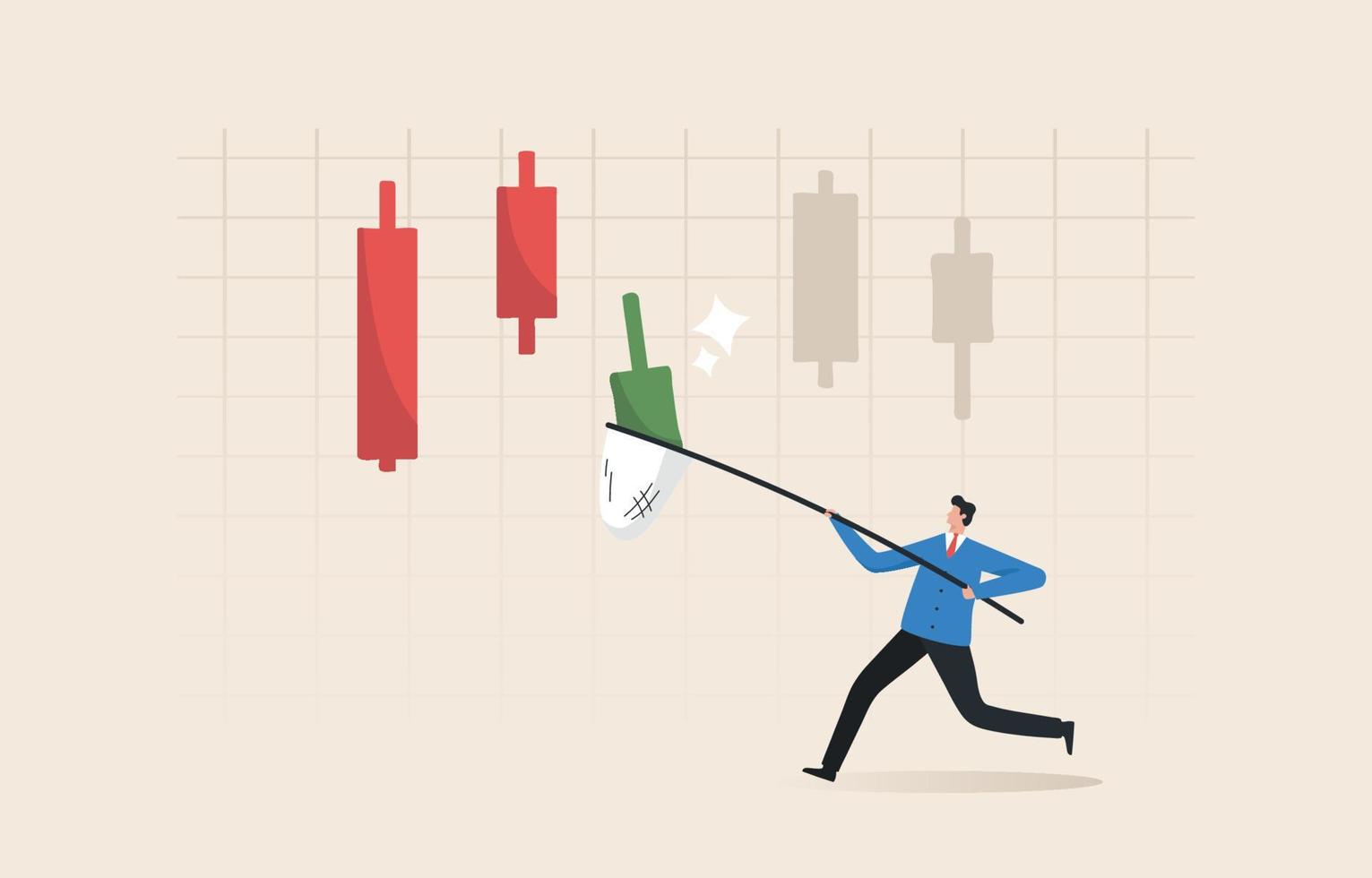 dca, profiteren van bear, profiteren van het afzwakken van aandelen. koop geleidelijk als de koers van het aandeel daalt. investeerders of zakenlieden die op zoek zijn naar het kopen van aandelenkandelaars. vector