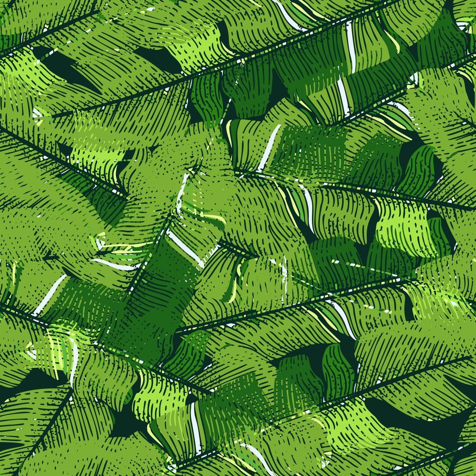 camouflage blad naadloos patroon. abstracte tropische leger achtergrond. vector