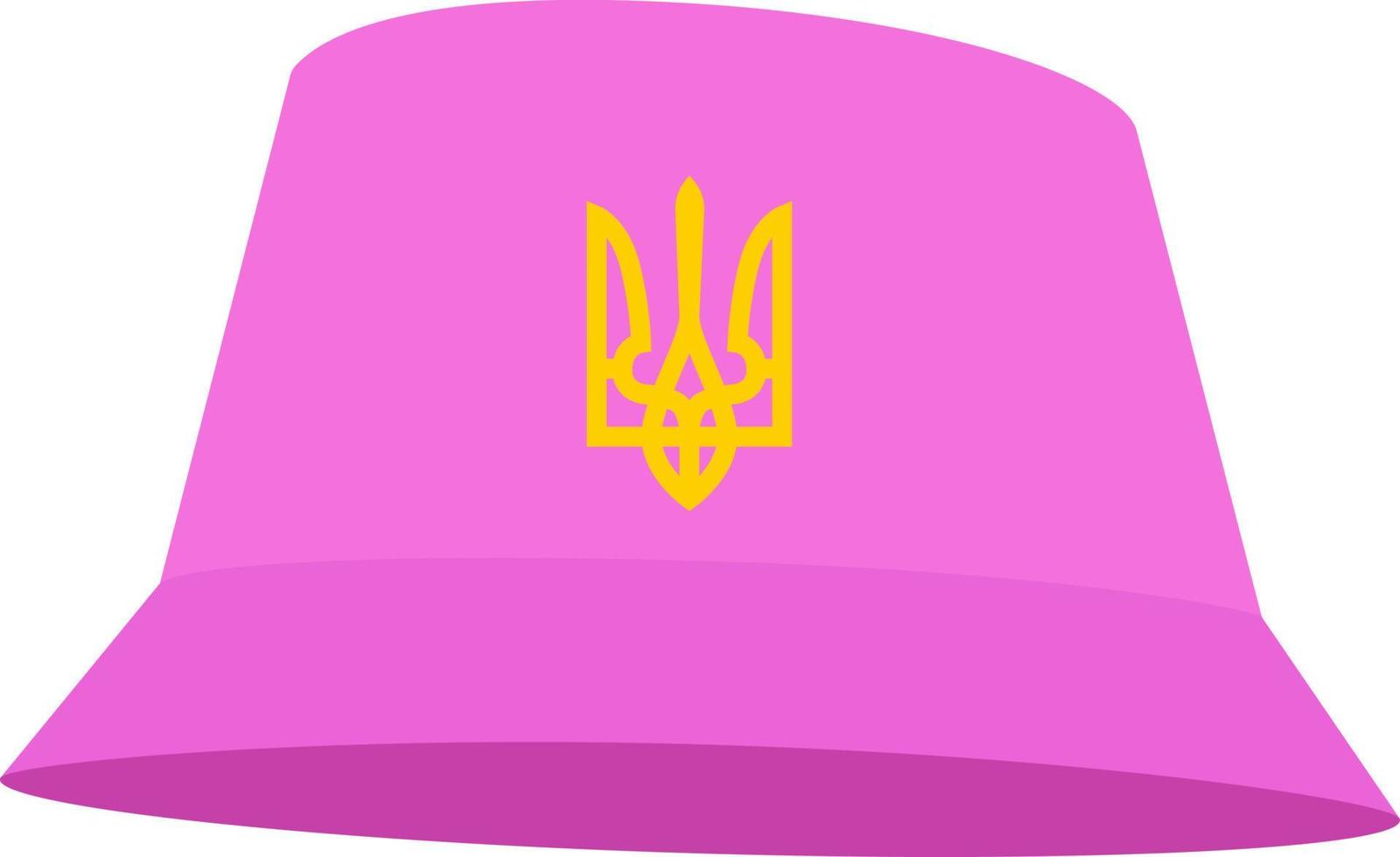roze panama, het symbool van oekraïne. vector
