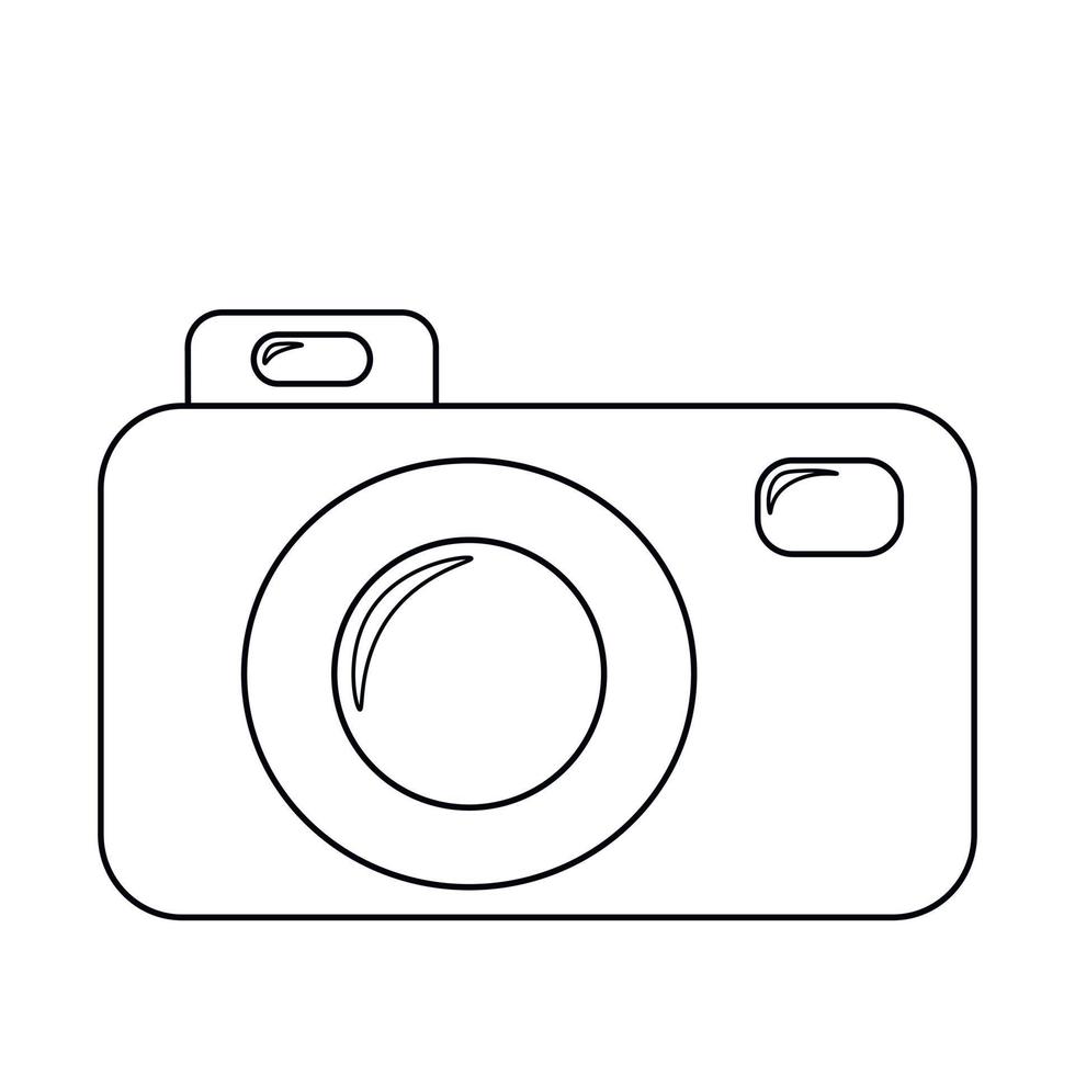 camera met één element. illustratie in kleur tekenen vector