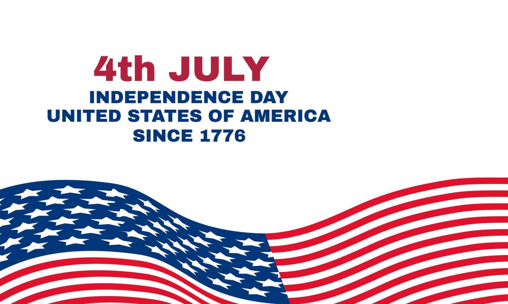 abstracte gelukkige 4 juli usa onafhankelijkheidsdag geïsoleerd op vector