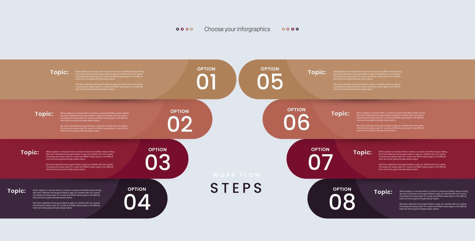 infographic vijf lay-out vectorillustratie vector