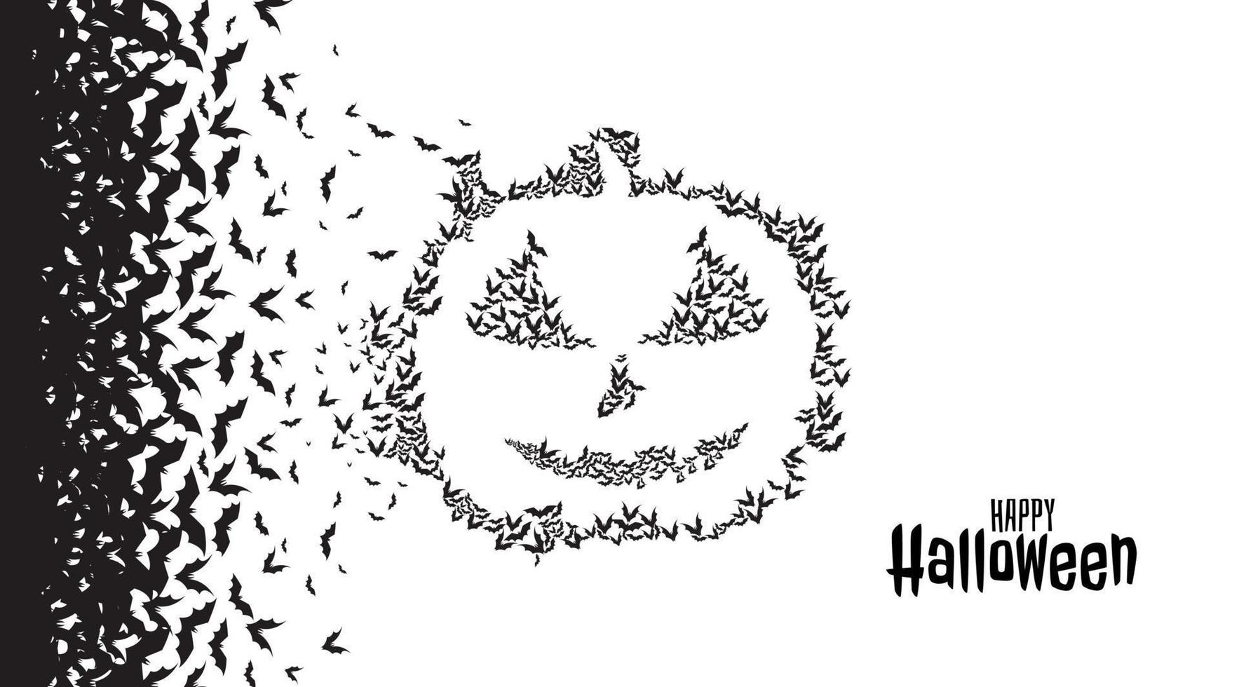 pompoen en halloween conceptontwerp. Halloween-vakantie. Allerheiligen vector