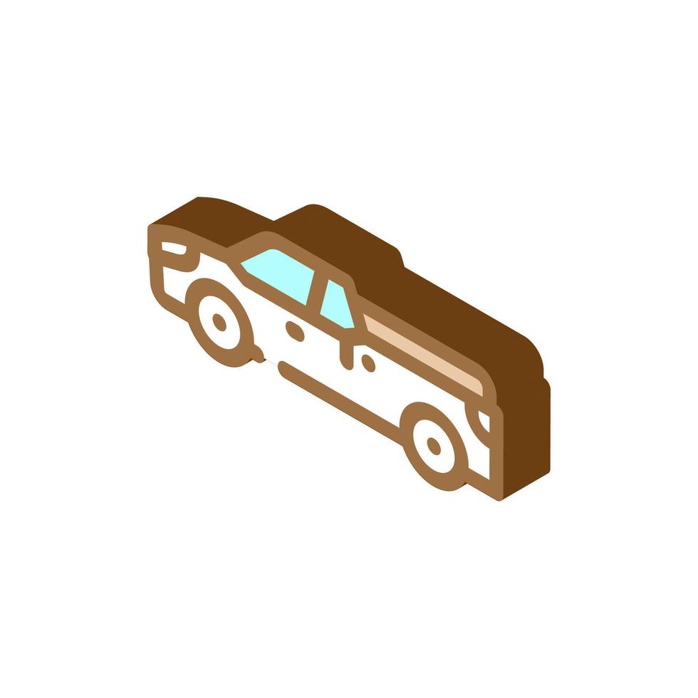 pick-up isometrische pictogram vectorillustratie vector