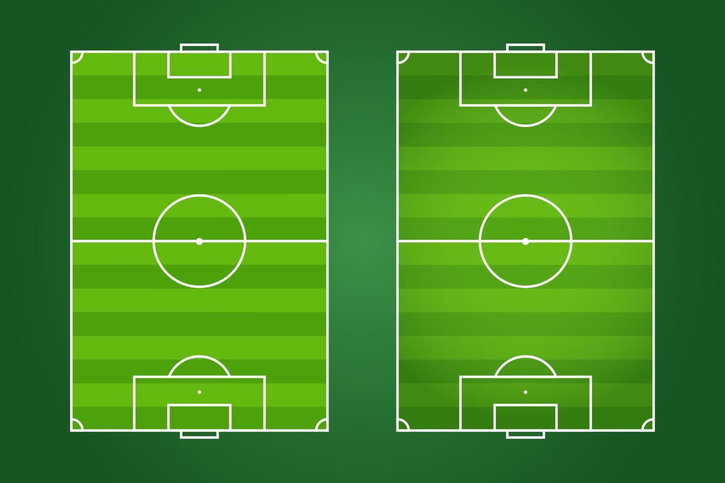 voetbalveld plat ontwerp, voetbalveld grafische illustratie, vector van voetbalveld en lay-out.