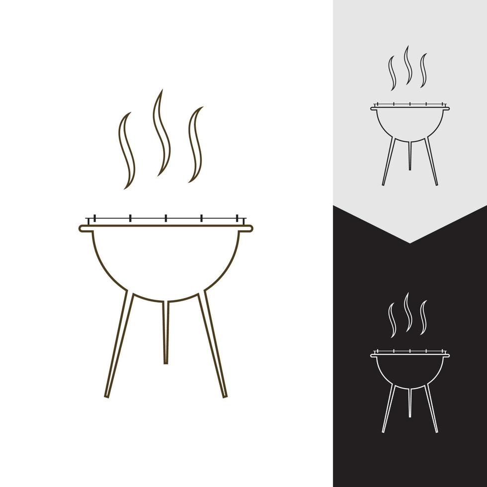 barbecue pictogram vectorillustratie vector