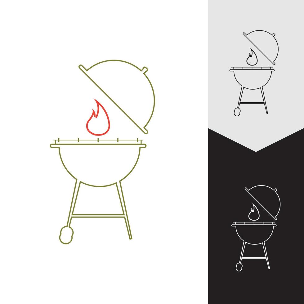 barbecue pictogram vectorillustratie vector