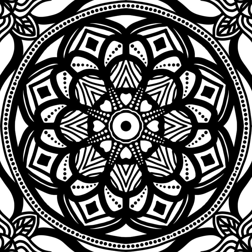 mandala patroon naadloze achtergrond vector