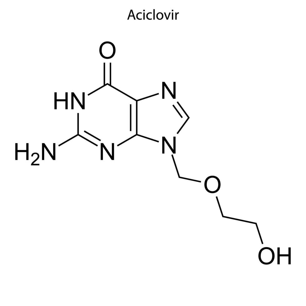 skeletformule van chemisch element vector