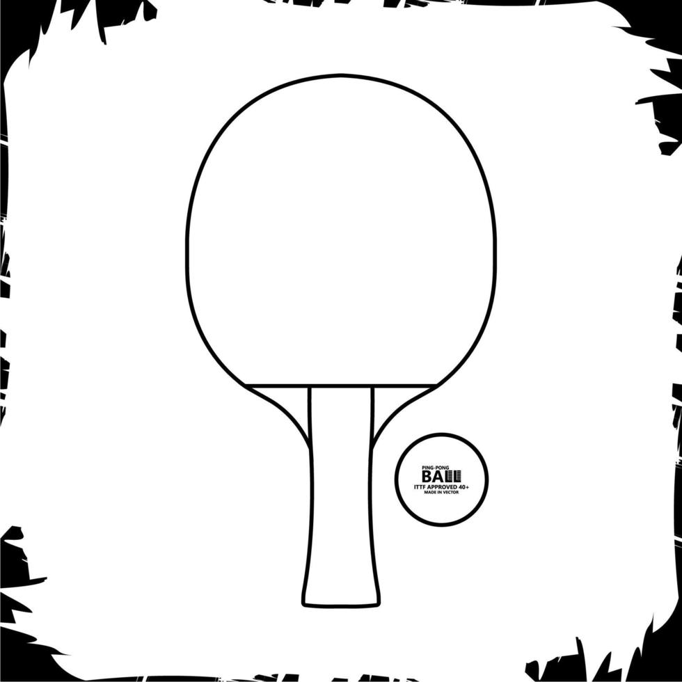 vector objecten illustratie pictogram tafeltennis