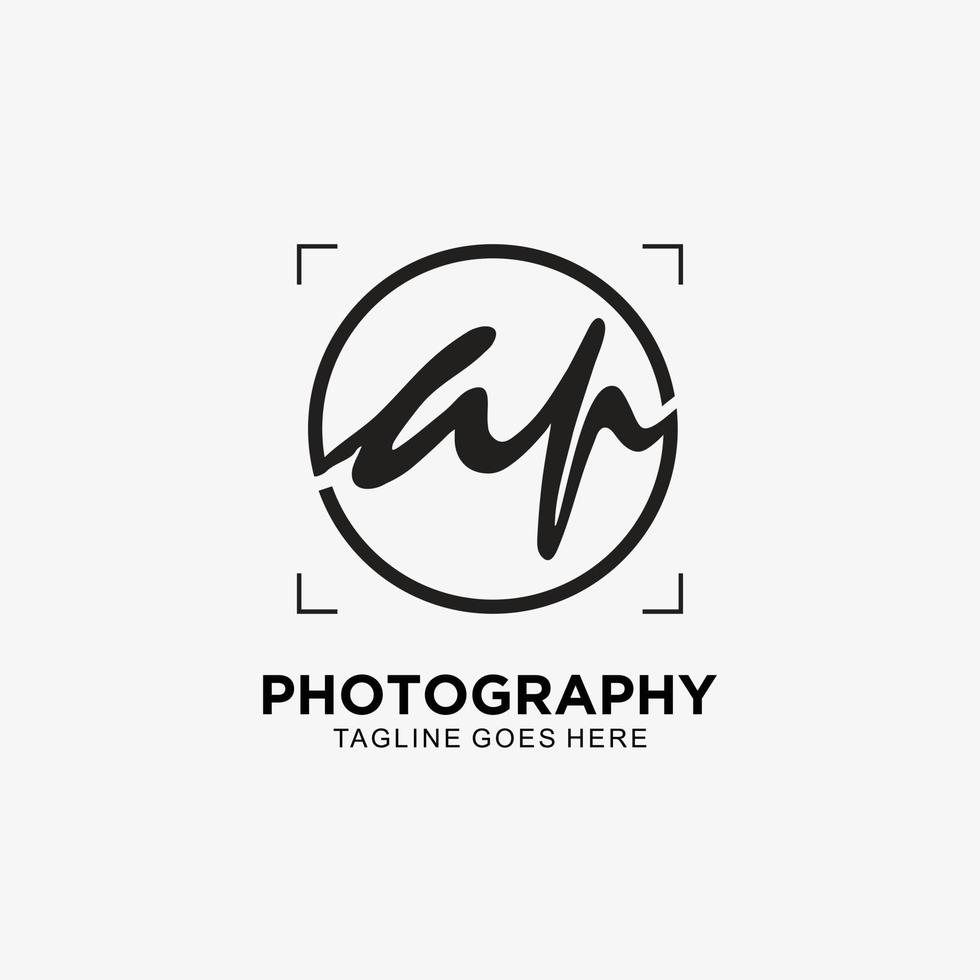 ap eerste logo voor ontwerpsjabloon voor fotografie vector