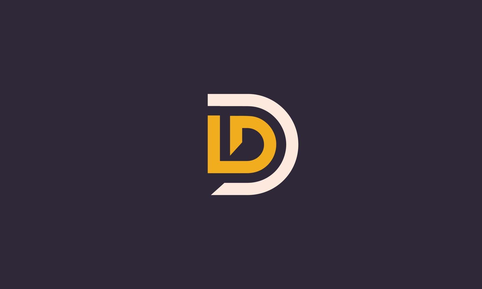 alfabet letters initialen monogram logo dd, d en d vector